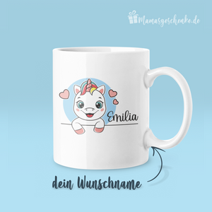 Süßes Einhorn - personalisierte Tasse - 2202027