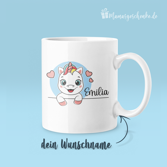 Süßes Einhorn - personalisierte Tasse - 2202027