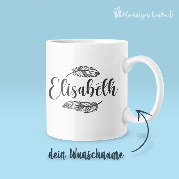 Federn Tasse - personalisierte Tasse - 2202028