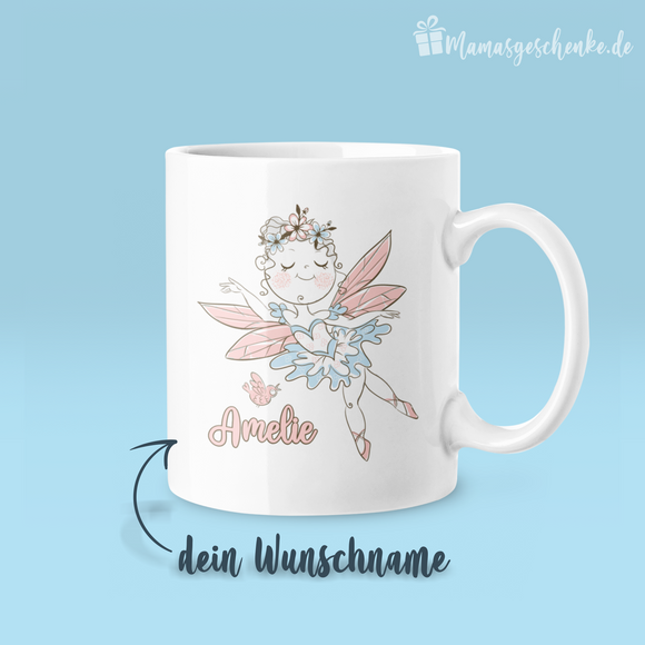 Kleine Fee Tasse - mit Wunschnamen - 2202029