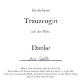 Urkunde für Trauzeugin 2104032